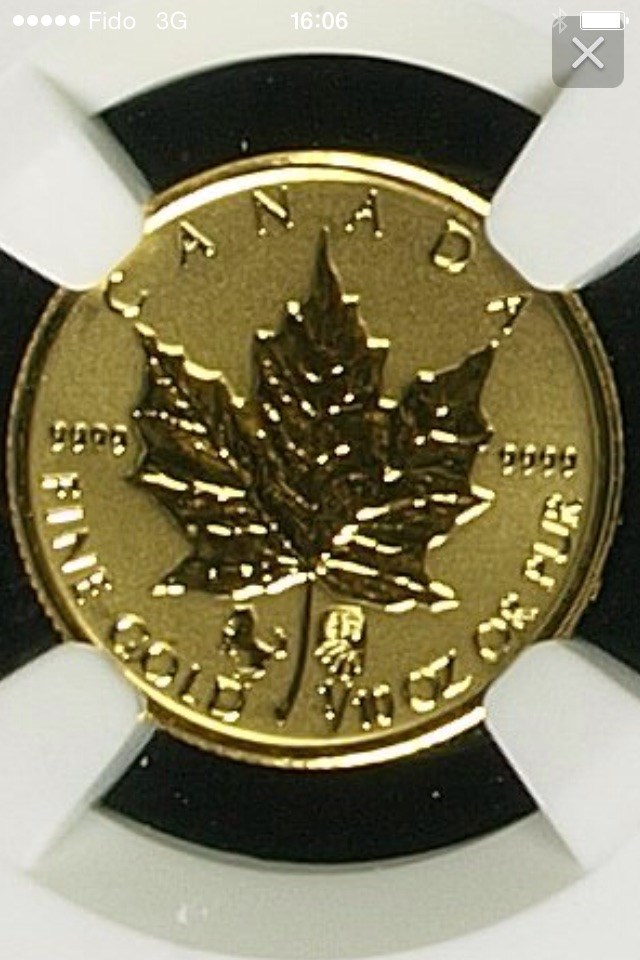 Mintage-=-250-Pcs-Rare-Canadian-Gold-$5-Coin