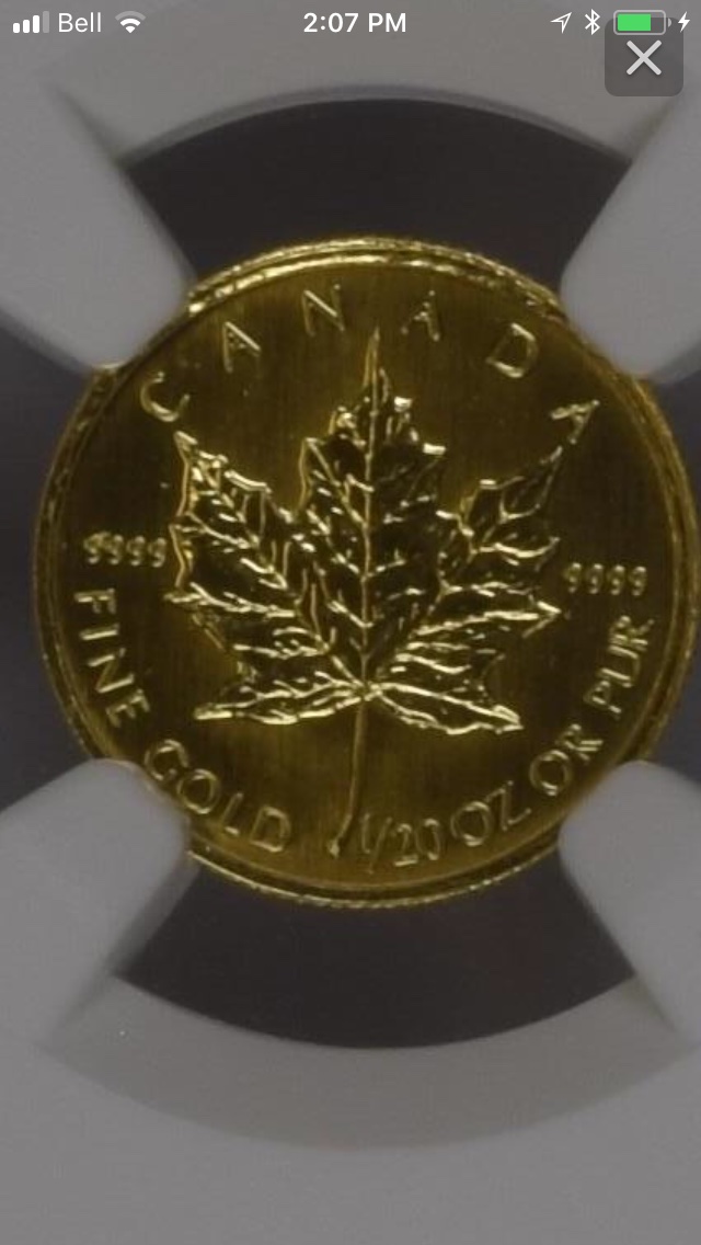 1994-$1-Gold-Maple-Leaf-1/20-Oz