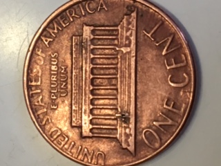 1985-D-Penny-With-An-Extra-Long-One-One-The-Reverse