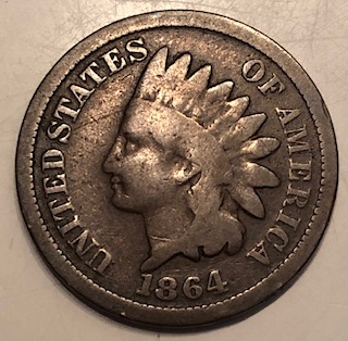 1864-Indian-Head-Cent-L-On-The-Ribbon,-Its-Faint-But-I-Believe-It-Is-There.
