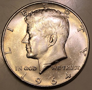 1964-P-Kennedy-Half,-Retooled-AH-Obverse-Die?