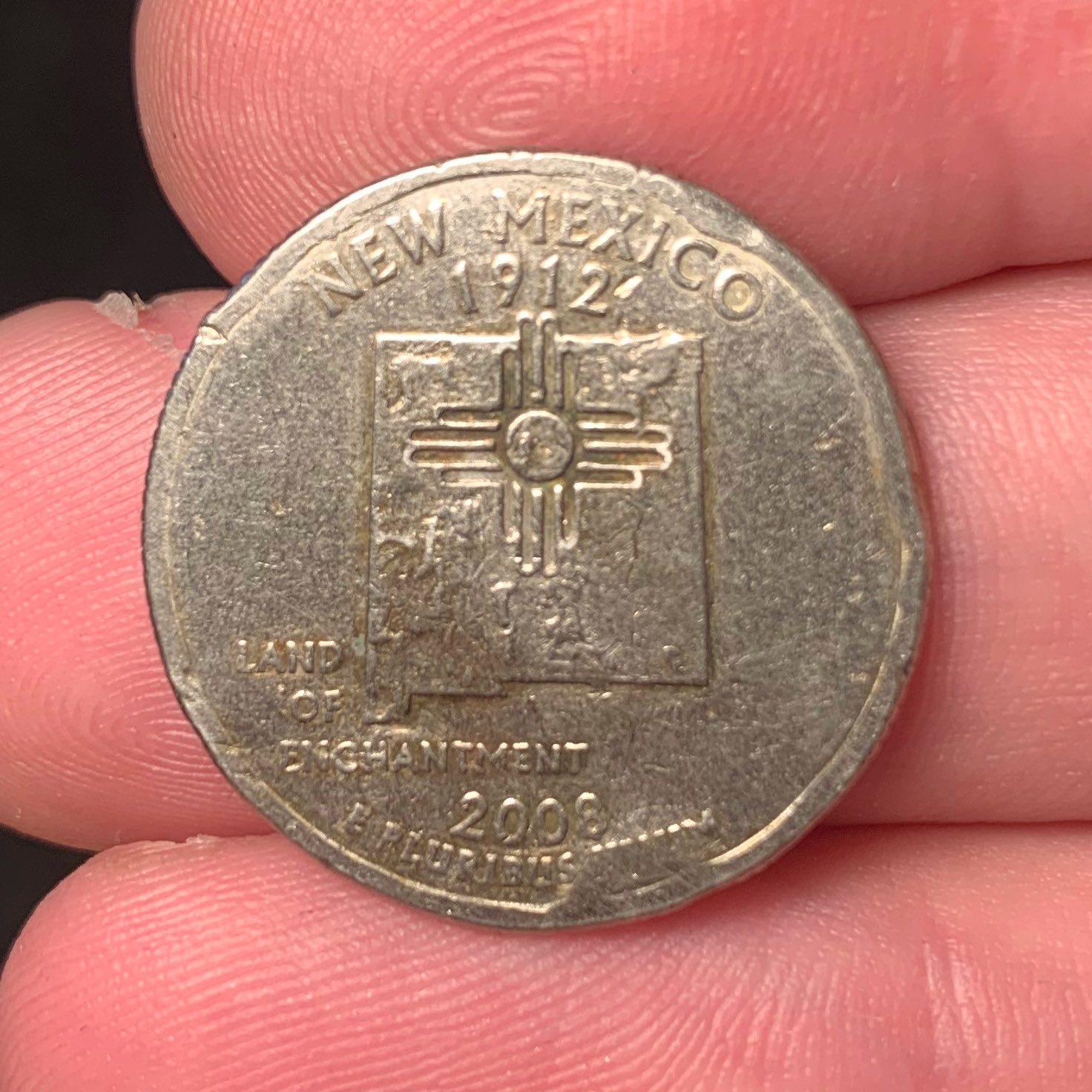 2008-New-Mexico-P-Quarter.-Mint-Error-Or-Damage-From-Circulation?