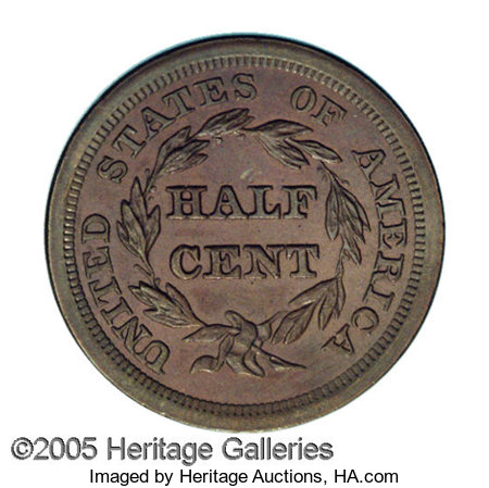 New-Pickup-1857-PF-63-Half-Cent--Is-It-Breen-1?-Previously-Graded-MS-64-By-NGC