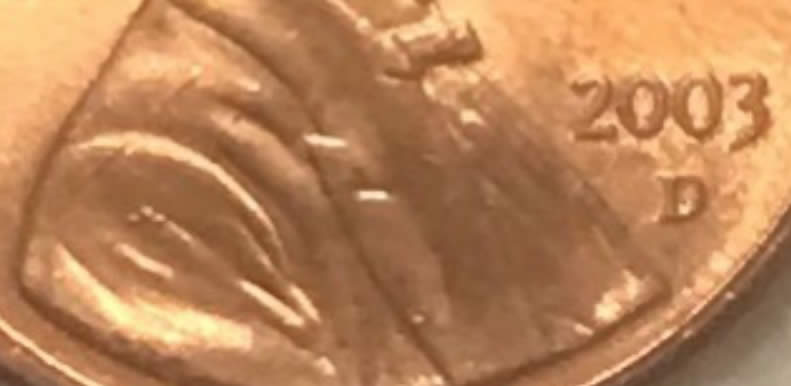 Very-Pretty-2003-Lincoln-Cent-Die-Chip-And-Other