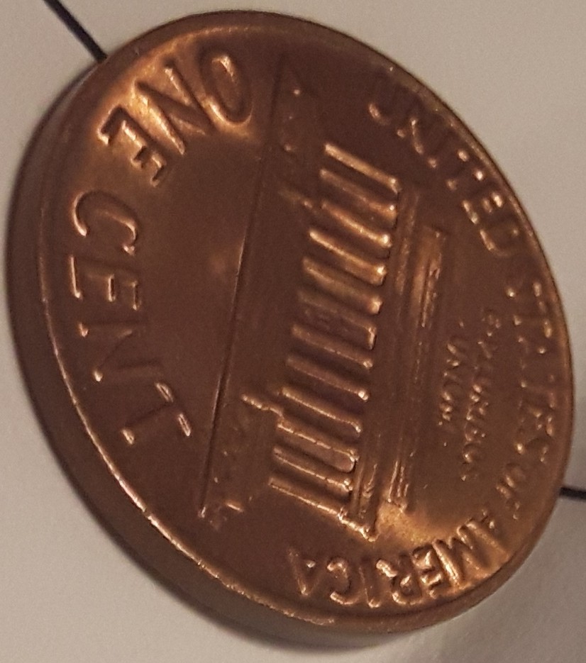 1972-D-Lincoln-Cent,-Memorial-Is-Crooked-Or-Risen--Or-Flattened-Not-Sure-At-All