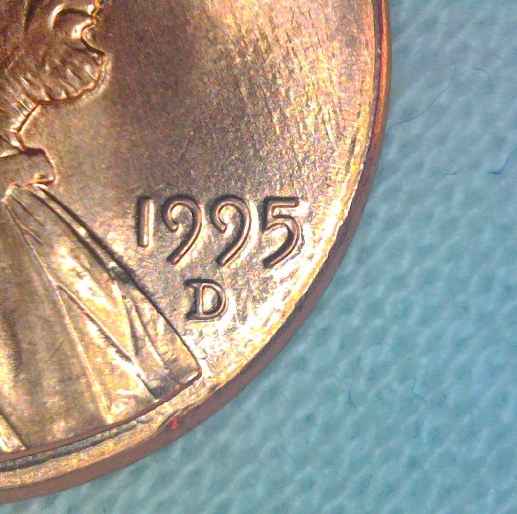 1995-D-Penny-Strikethrough-&-Doubling?