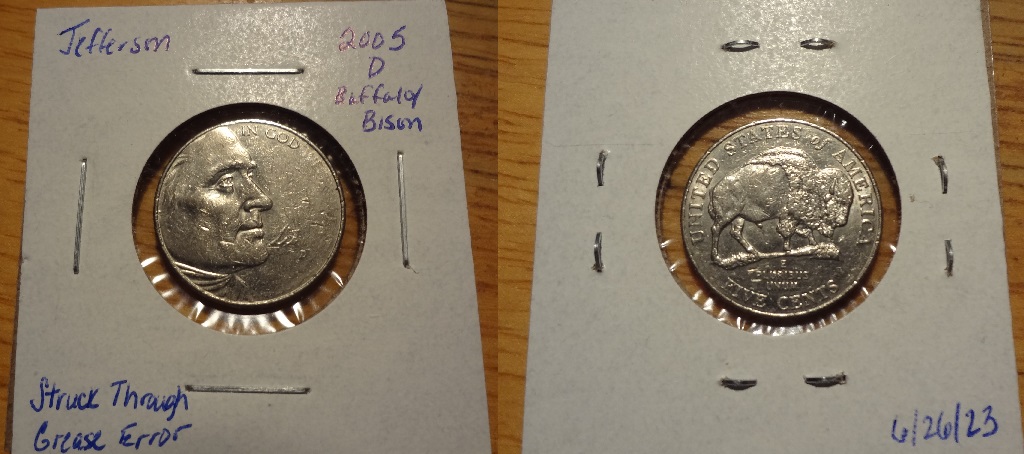 2005-D-Bison-Nickel-Struck-Through-Grease-Right-Obverse.-Date-&-