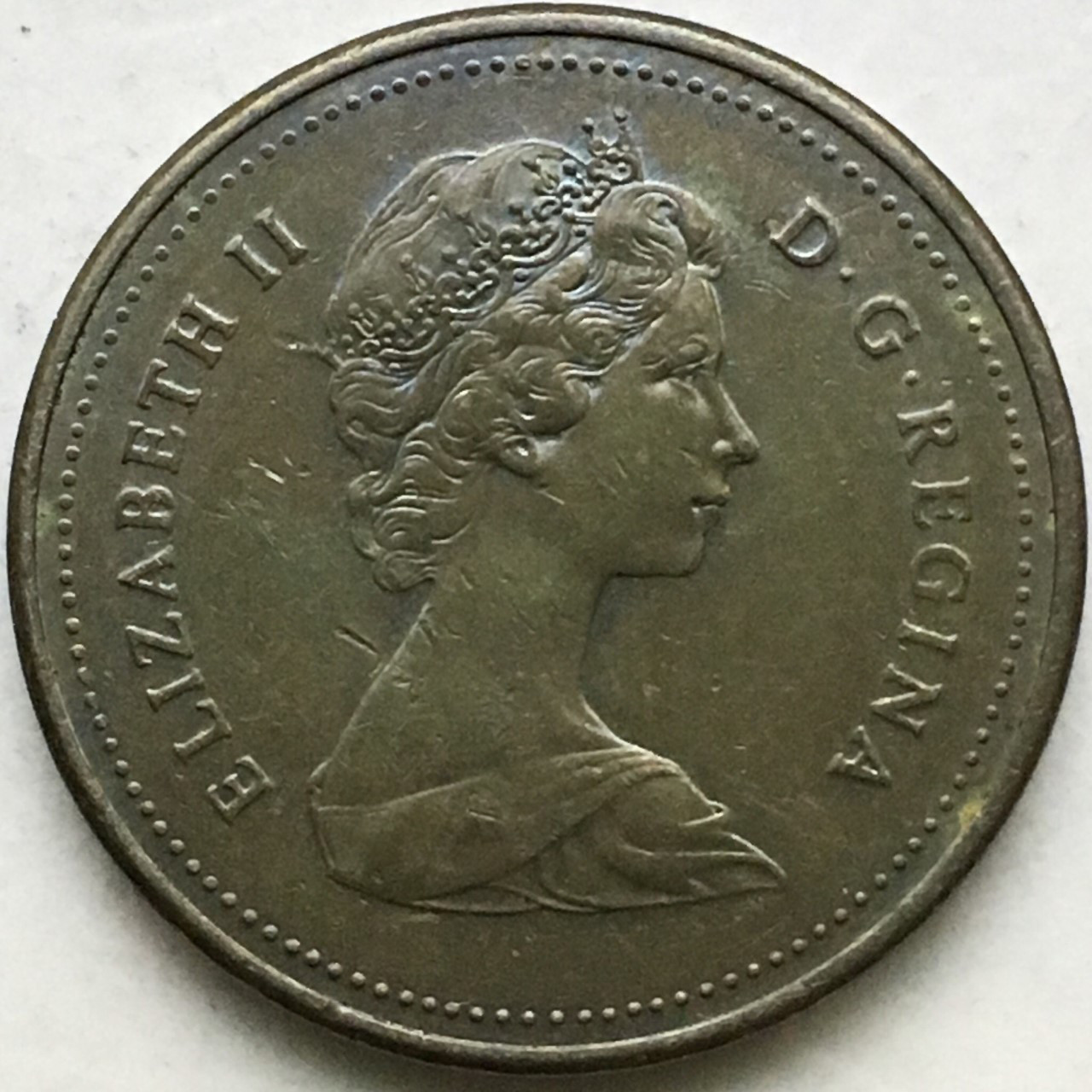 1985-5-Cent-Nickel-Nicely-Toned
