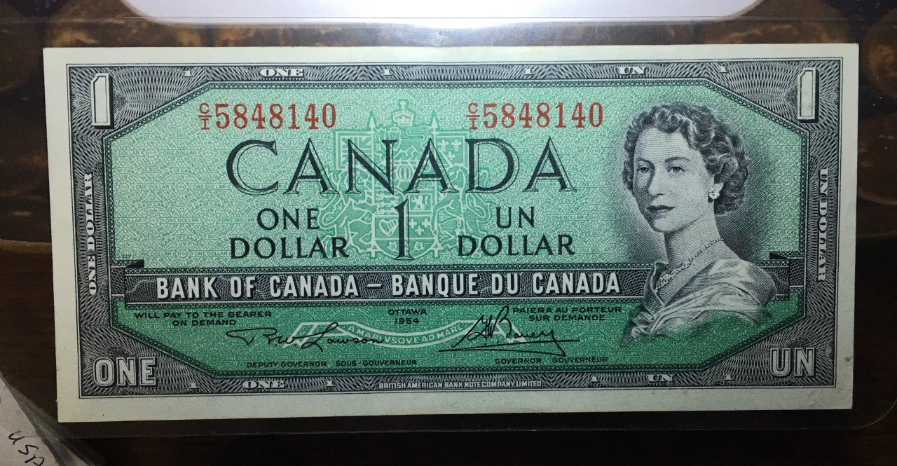 1954-Canada-$1-Bill,-Devil-Face-Questions