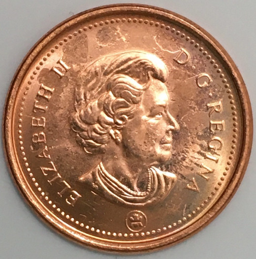 Nice-Grade-2009-Mag-Cent,-OBV-And-REV-Struck-Through-Grease