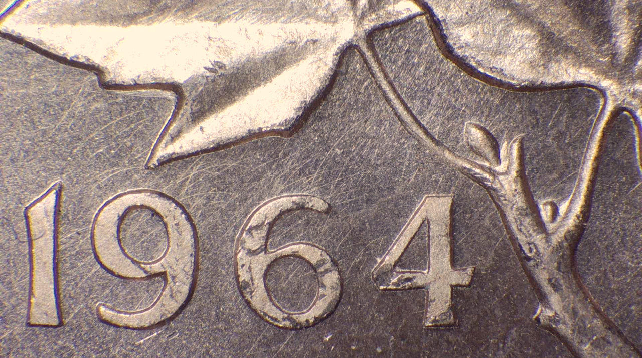 1964-1-Cent-DDR,-Extra-Spine