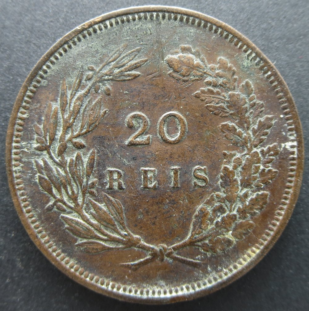 Portugal-1892-20-Reis