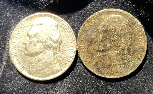 Is-This-1995-D-Nickel-On-The-Right-A-Black-Beauty-Or-Just-Dirty?