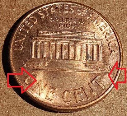 1989-D-Lincoln-Memorial-Cent-It-Appears-To-Be-A-Die-Clash