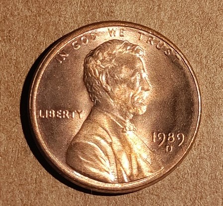 1989-D-Lincoln-Memorial-Cent-It-Appears-To-Be-A-Die-Clash