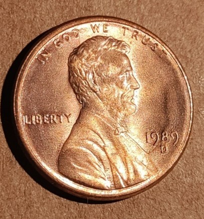 1989-D-Lincoln-Memorial-Cent-It-Appears-To-Be-A-Die-Clash