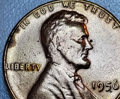 1956-Unc-Lincoln-Wheat-With-Rim-Damage