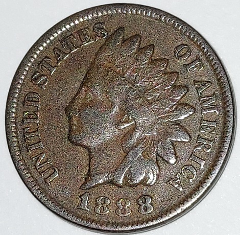 1888/7-Indian-Head-In-AU-Or-Better