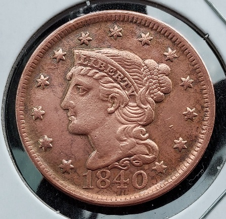 1840-Large-Cent-In-AU
