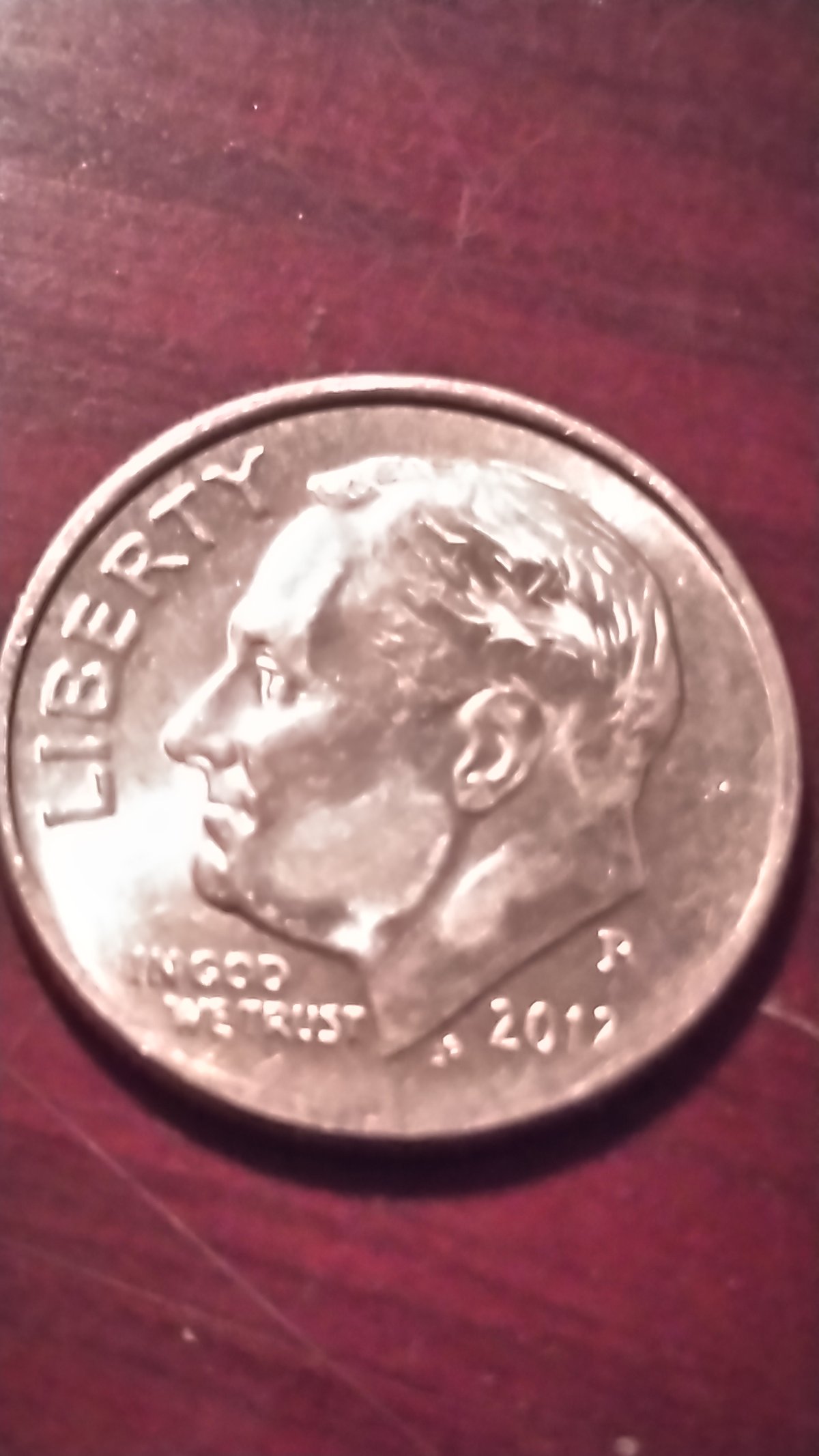 2012-P-Dime-Error-Front-An-Back.-Blank-Torch-And-Branches-On-Back,-Blank-On-Chin