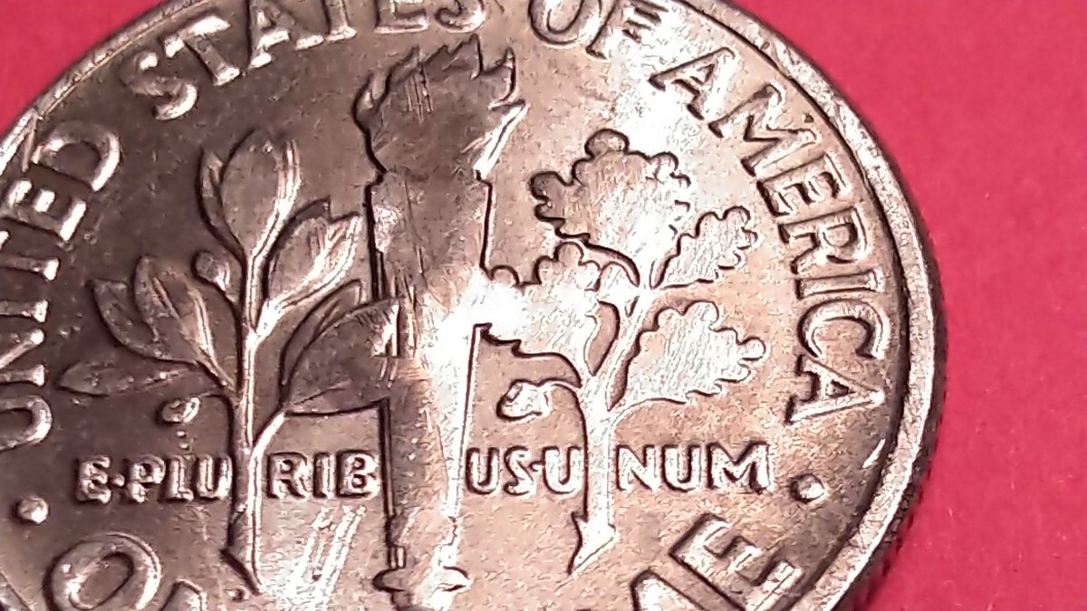2012-P-Dime-Error-Front-An-Back.-Blank-Torch-And-Branches-On-Back,-Blank-On-Chin