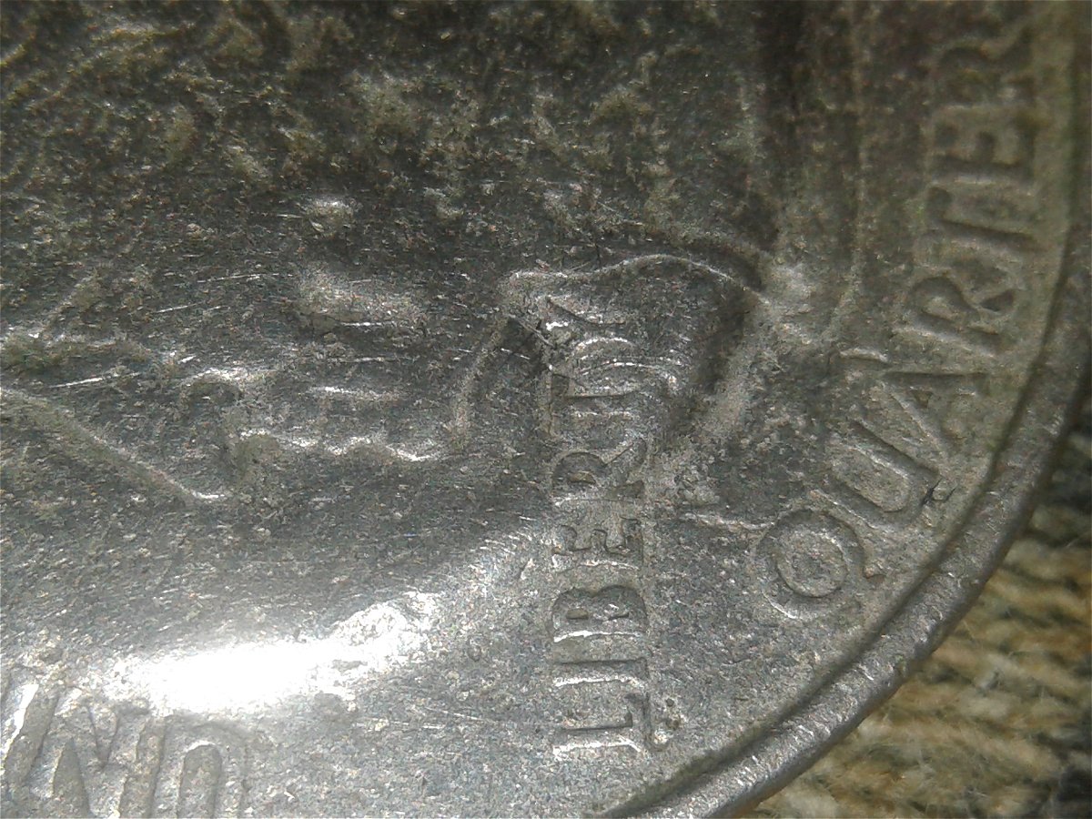 2007-Utah-State-Quarter-With-Blank-Under-Clad-Layer