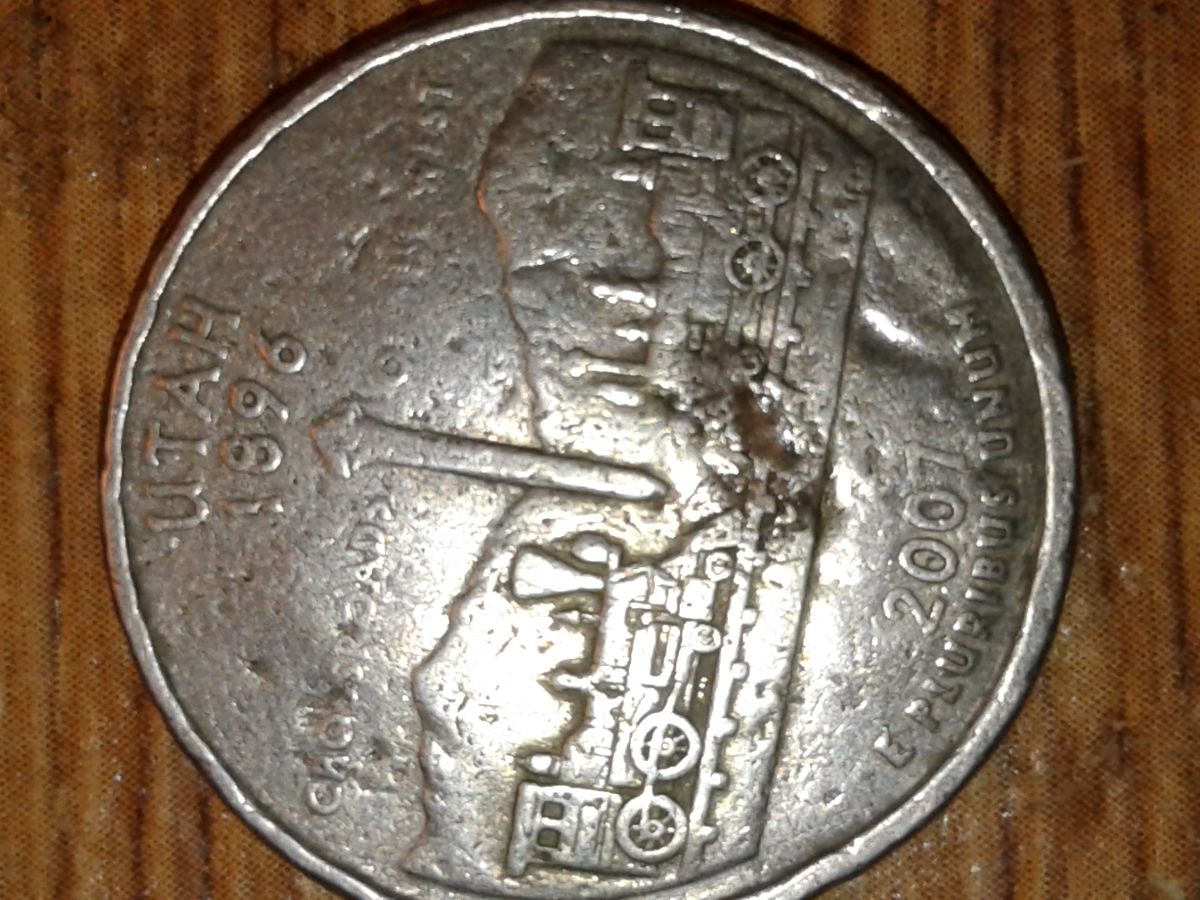 2007-Utah-State-Quarter-With-Blank-Under-Clad-Layer