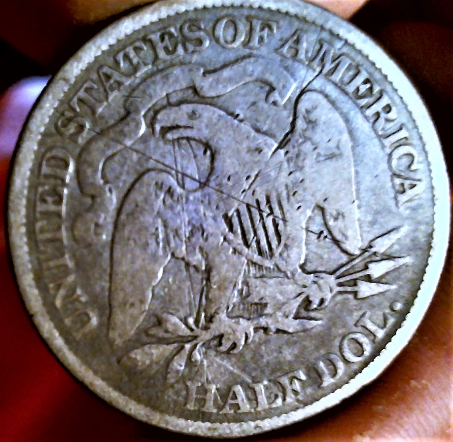 1873-Seated-Half-1832-Capped-Bust-Half