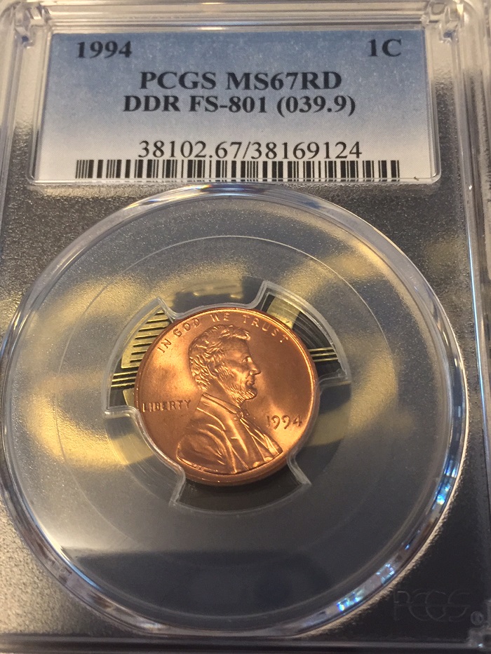 1994-Lincoln-Cent-DDR-FS-801-Grade