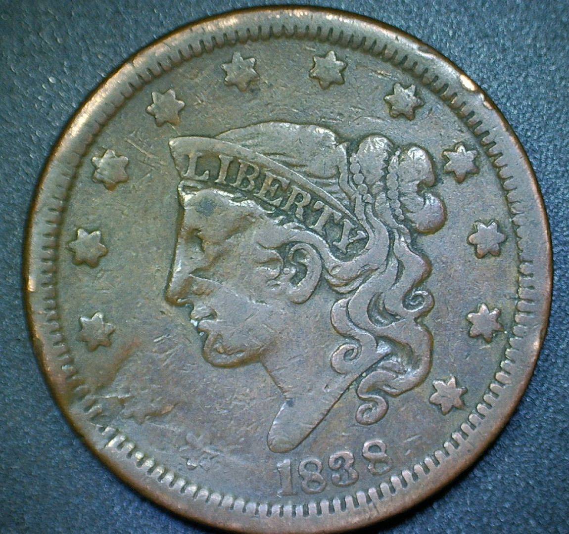 1838-Matron-Head-Large-Cent-Possible-Die-Clash?