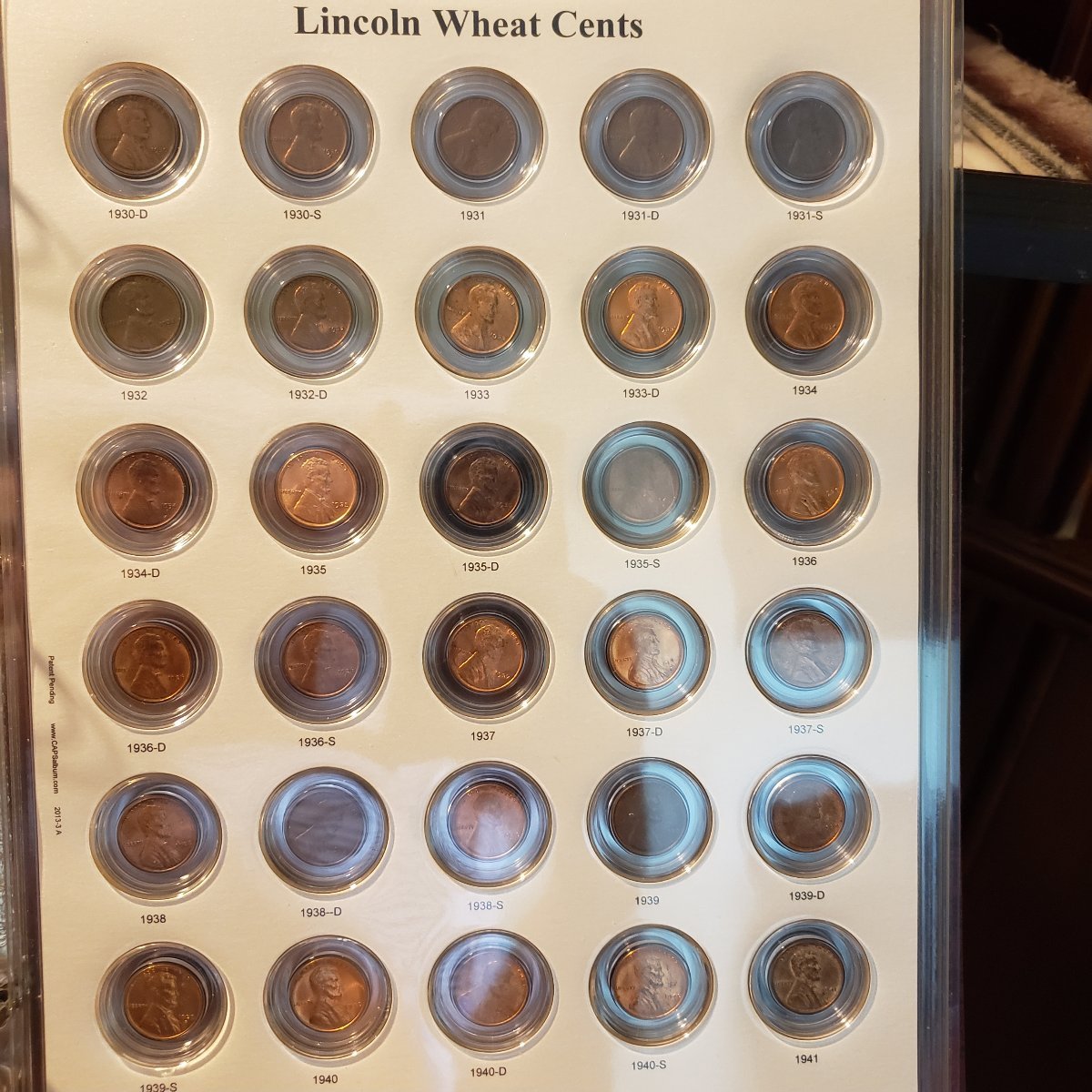 CAPS-Album,-Lincoln-Wheat-Cents.