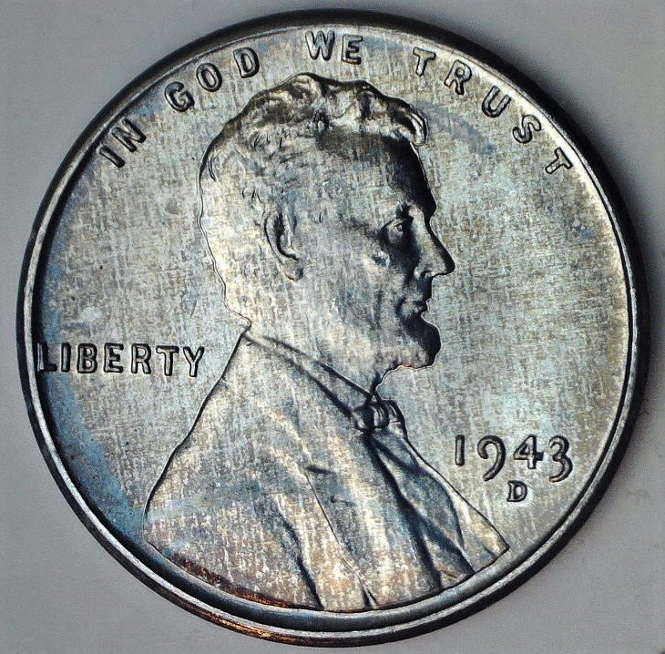 1943-D-Lincoln-Wheat-Cent,-Struck-Through?