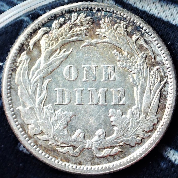 1887-10c-Seated-Liberty,-For-Grading.