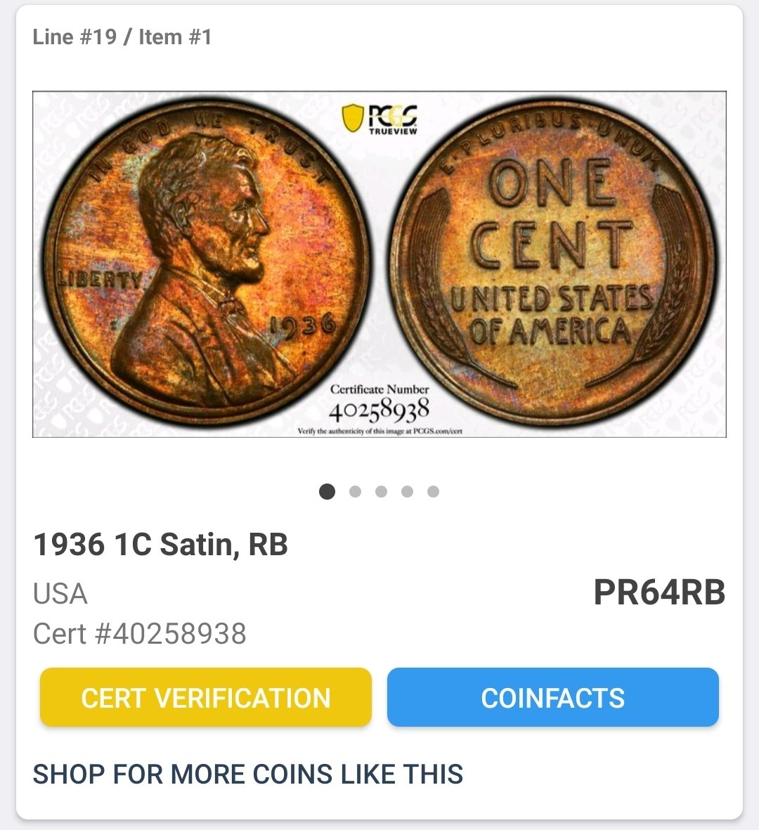 1936-Proof-Lincoln-Wheat-Cent,-For-Grading