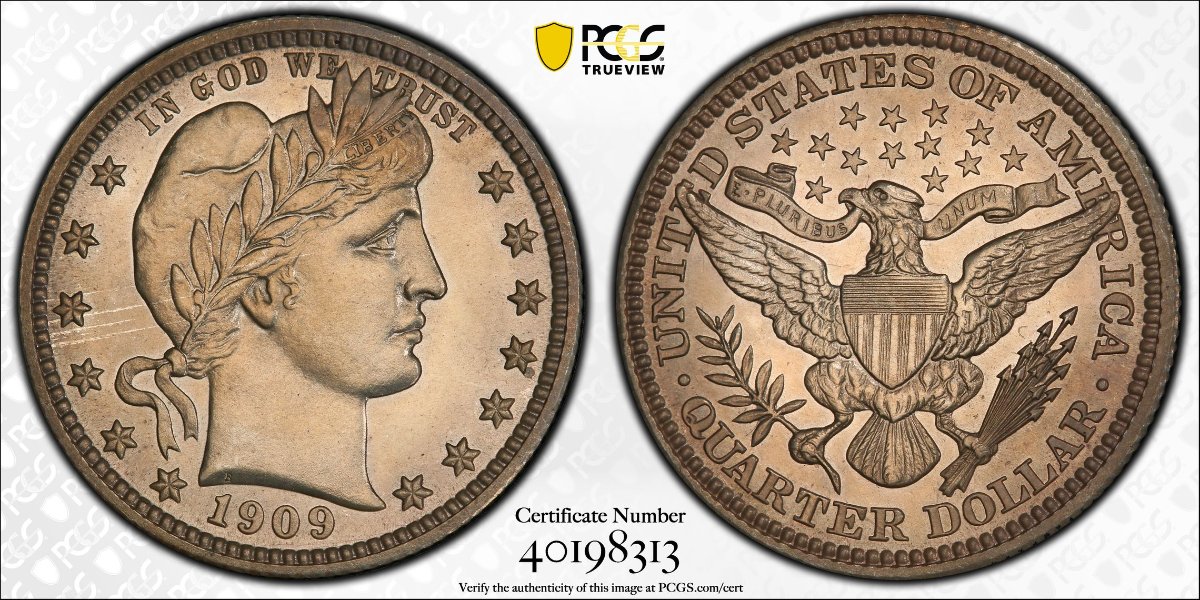 1909-Barber-Quarter,-For-Grading