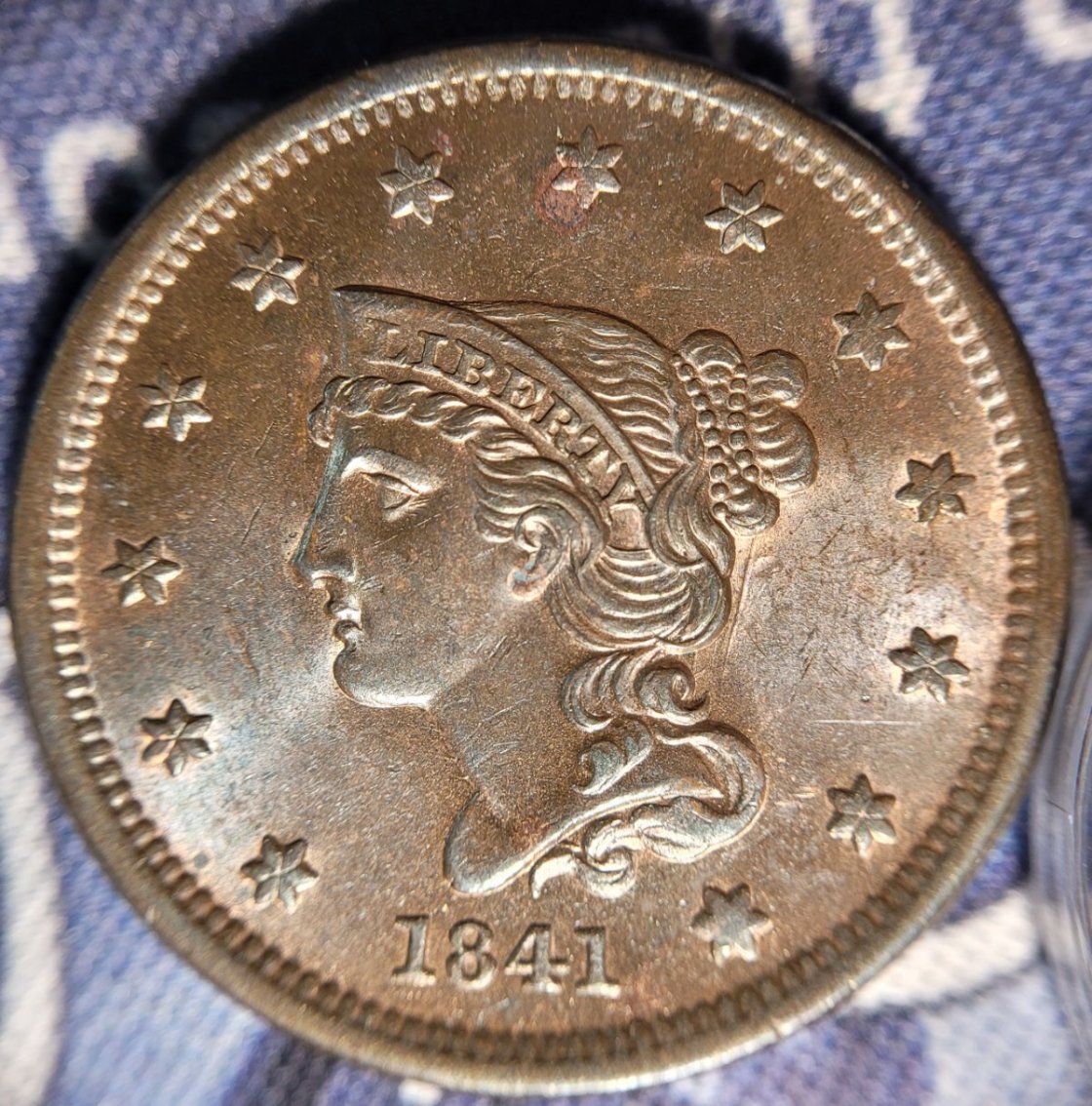1841-Large-Cent,-For-Grading