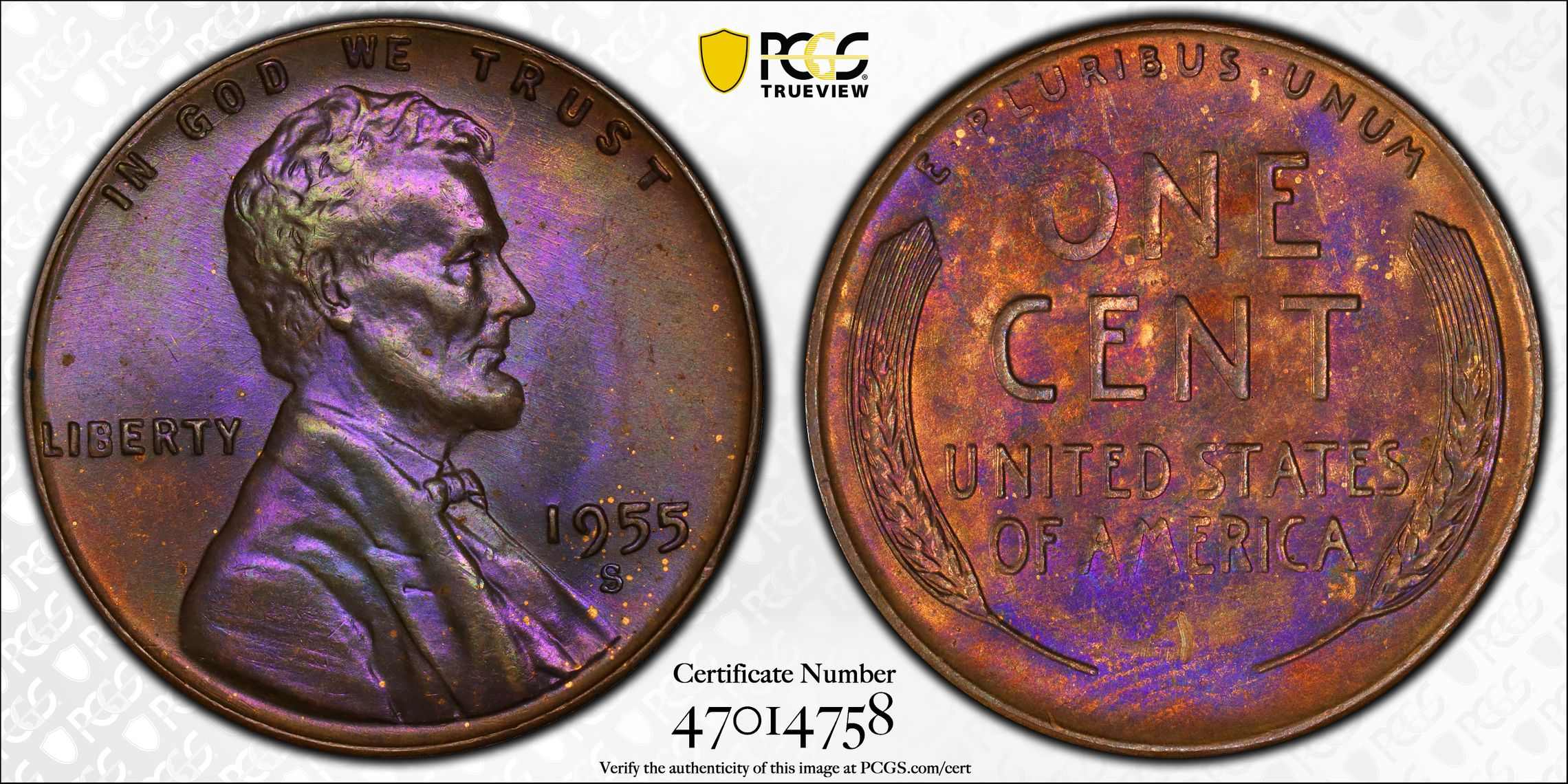 1955-S-Lincoln-Cent,-For-Grading