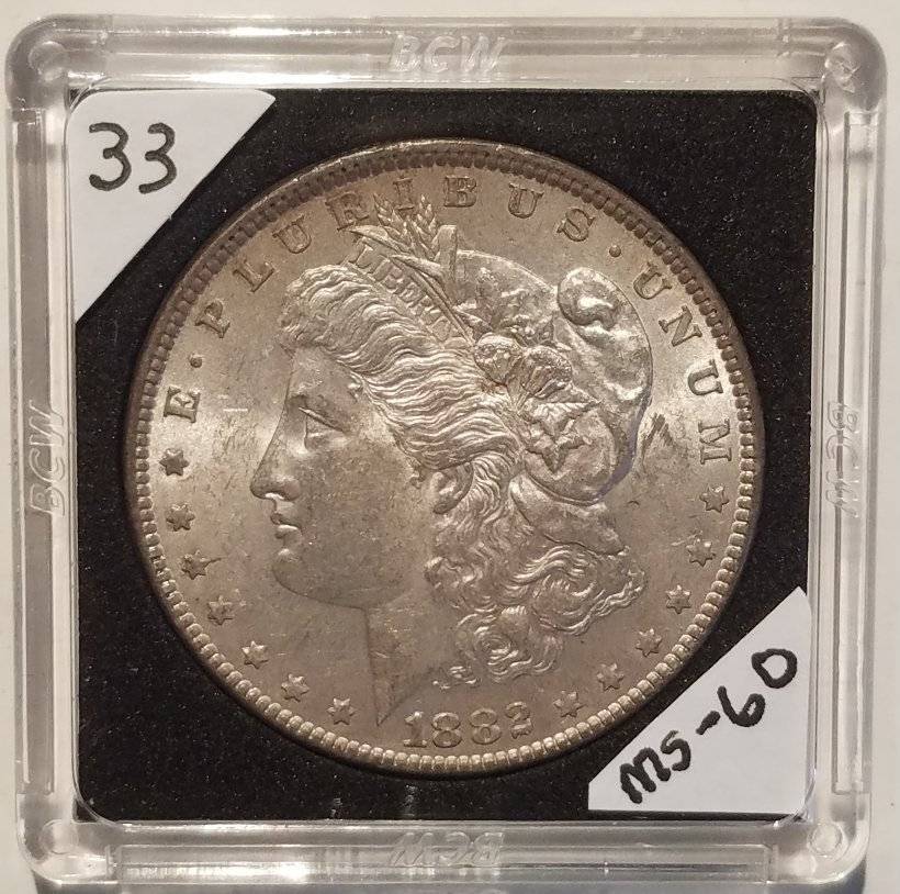 #-33-Of-My-Silver-Dollar-Collection-For--Grading-1882-P-Morgan