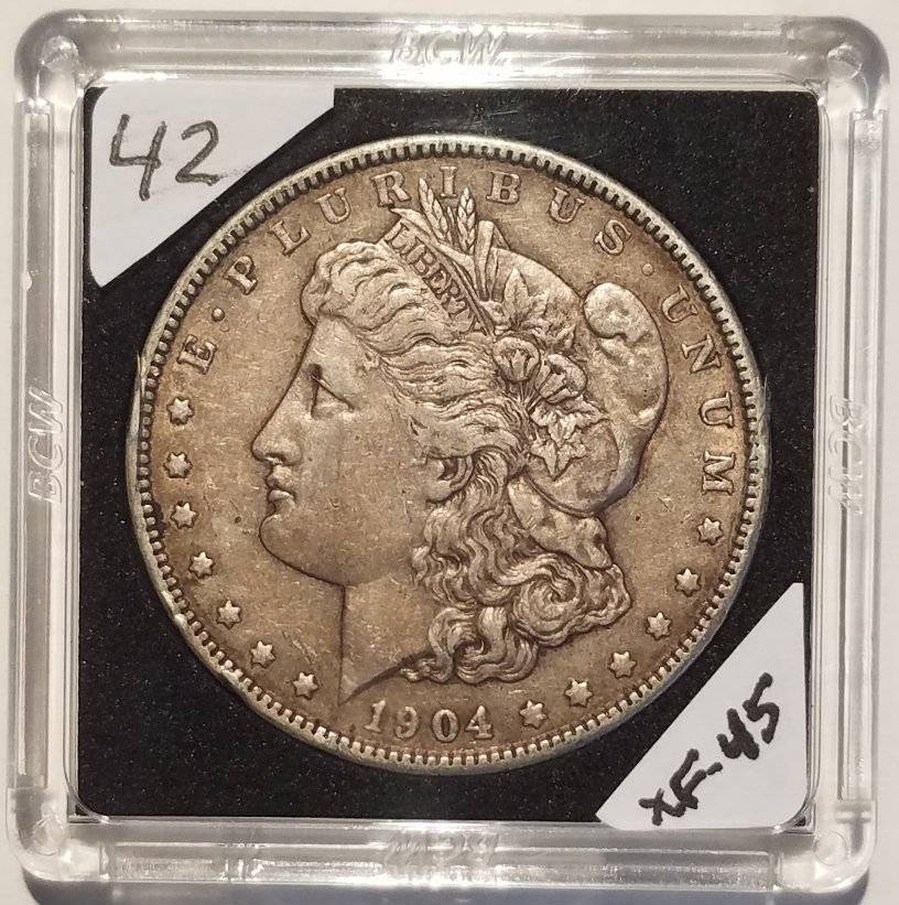 #-42-Of-My-Silver-Dollar-Collection-For--Grading-1904-P-Morgan