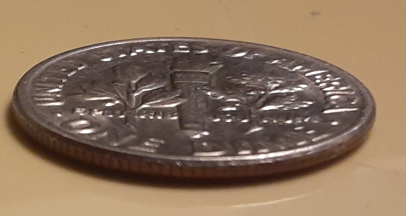 1983-D-Dime-Missing-Clayed-Layer-With-Crack