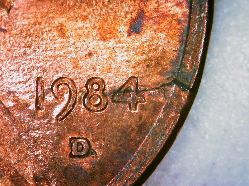 1984-D-Lincoln-Cent---Die-Crack-Or-Damage?