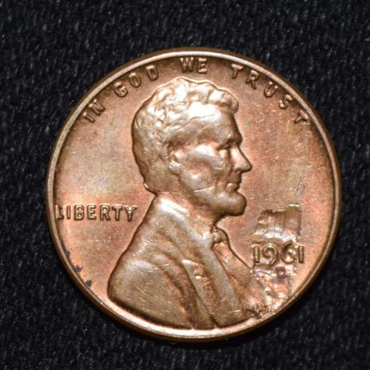 1961-D-Cent---Nice-Delamination-On-Date