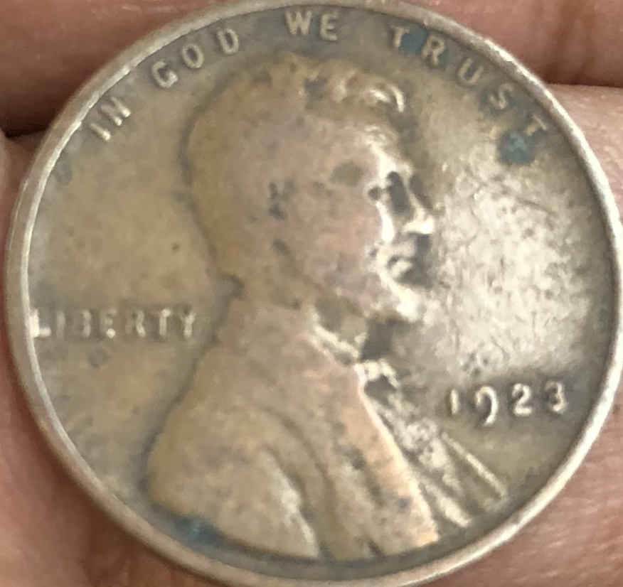 1919-S-Penny-And-1917-,-1923-Penny-In-Change