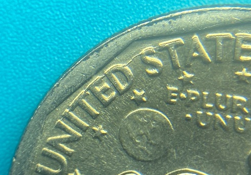 2-1979-P-SBA-Dollar-Coins-With-Reverse-Die-Crack-Through-