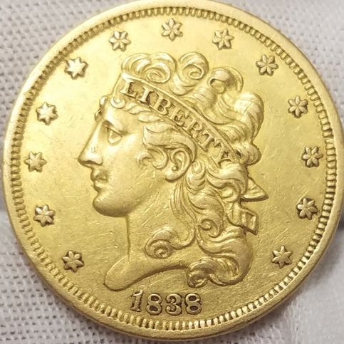 1838-$5-Gold-Classic-Head-Half-Eagle