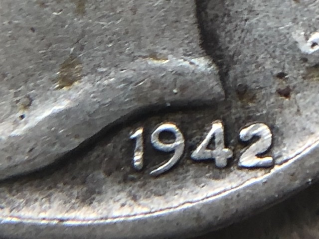 1942-Dime-With-Maybe-Something-Behind-The-4-And-2
