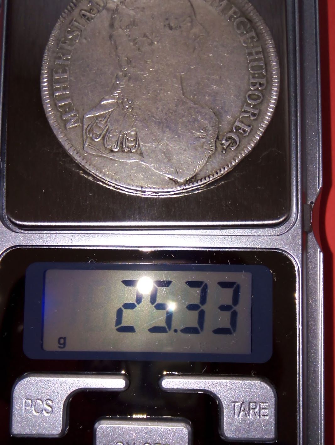 Thaler-Maria-Theresia-1756,-Weigh-Is-Only-25.33-Grams