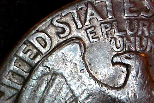 1974-Washington-Quarter-With-Triple-Marks-On-Rv