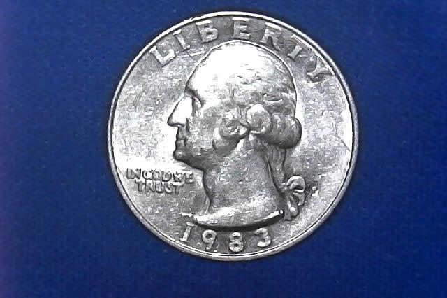 1983-P-Quarter-With-Die-Crack/PMD,-And-Trails