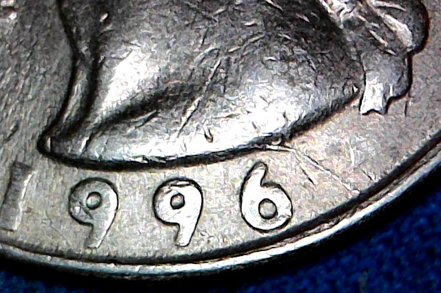 1996-P-Quarter-Die-Cracks-On-Obv?-And-Rvs